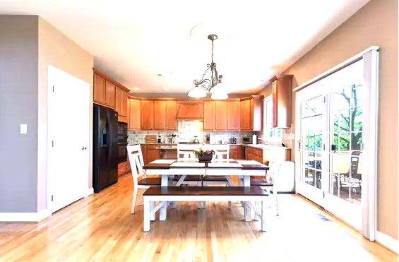 Dining area with garden view